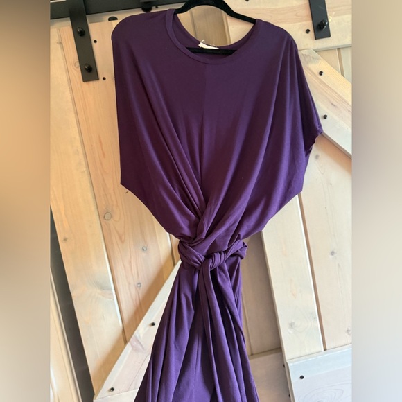 Bluheaven Chic Purple Midi Dress - Picture 4 of 7